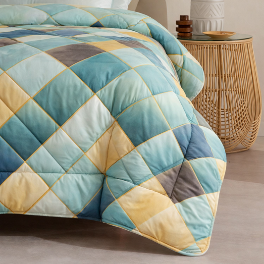 6 Pcs Quilted Comforter Set 420