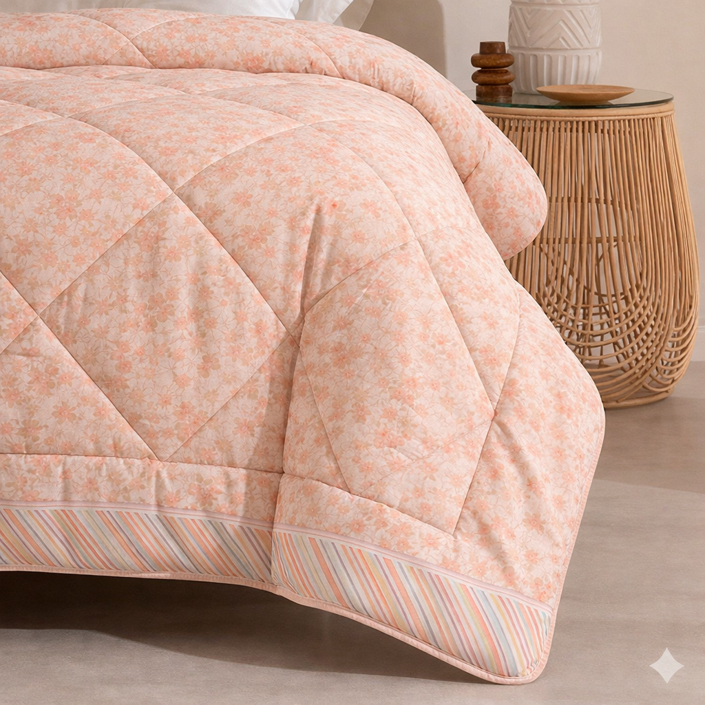 6 Pcs Quilted Comforter Set 358