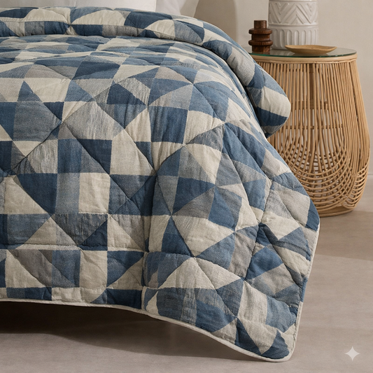 6 Pcs Quilted Comforter Set 419