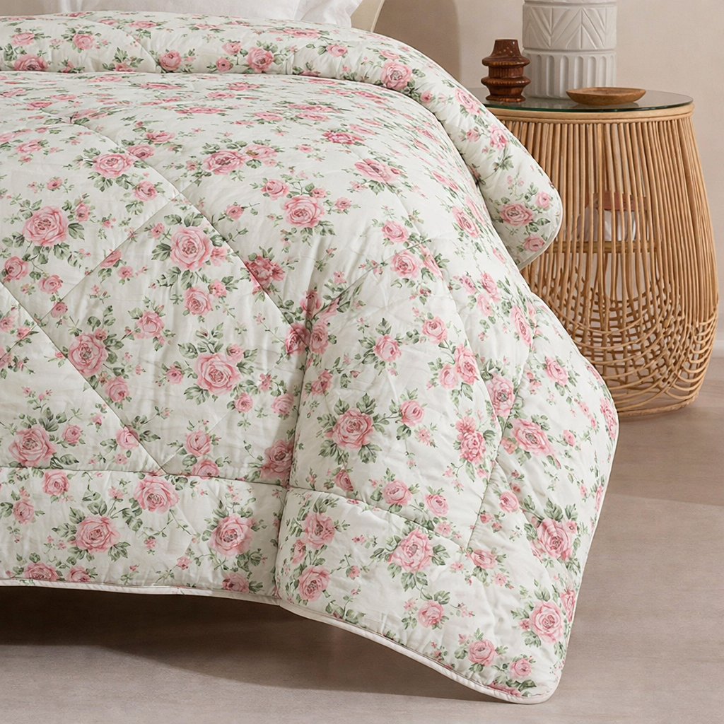 6 Pcs Quilted Comforter Set 414