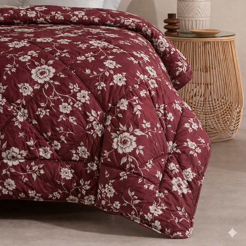 6 Pcs Quilted Comforter Set 353