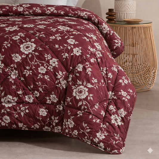 7 Pcs Quilted Comforter Set 353