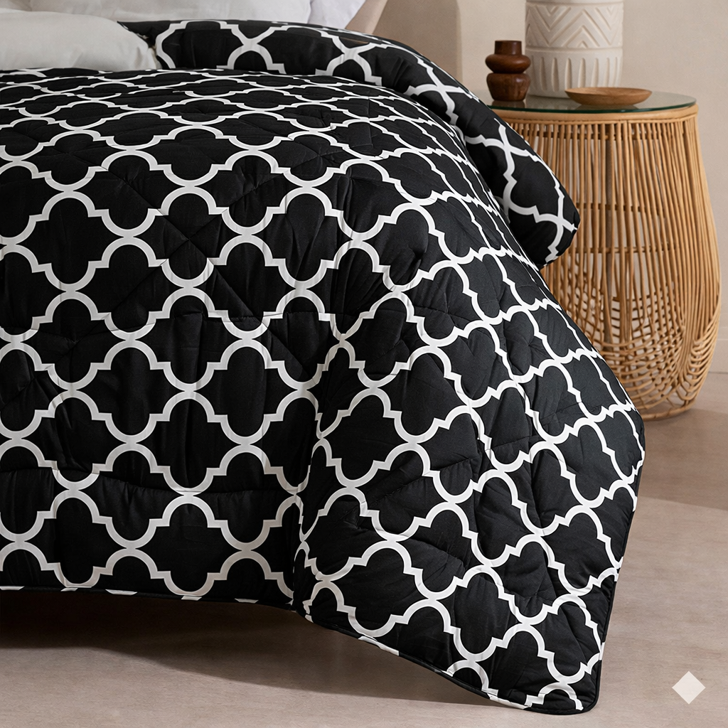 6 Pcs Quilted Comforter Set 363