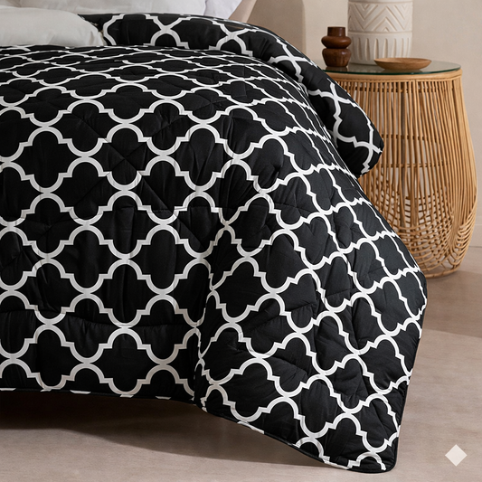 7 Pcs Quilted Comforter Set 363