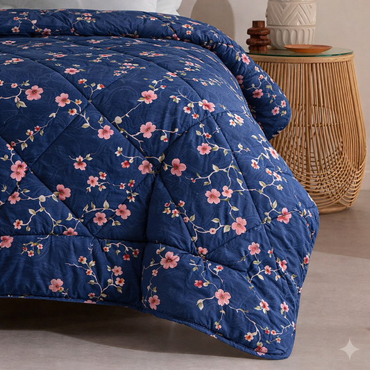 7 Pcs Quilted Comforter Set 350