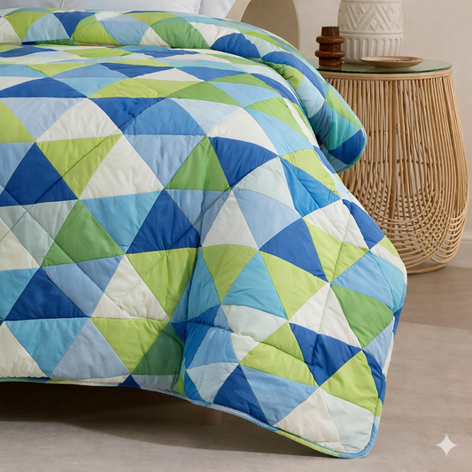 6 Pcs Quilted Comforter Set 417