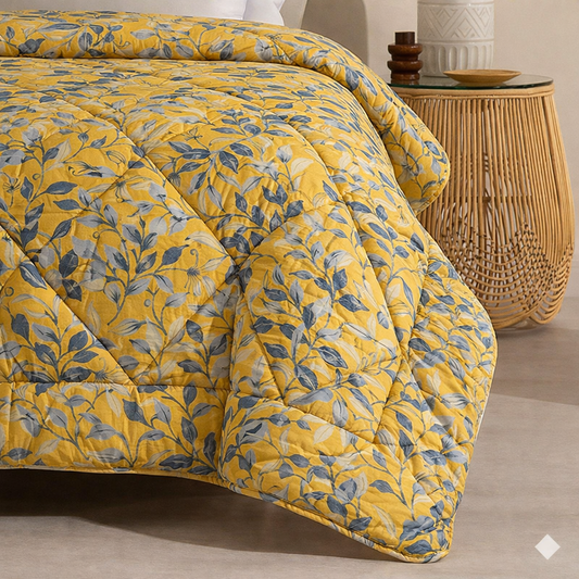 7 Pcs Quilted Comforter Set 309