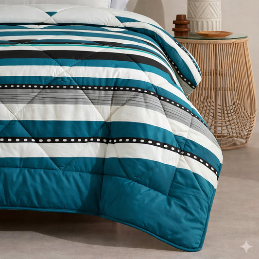 6 Pcs Quilted Comforter Set 421