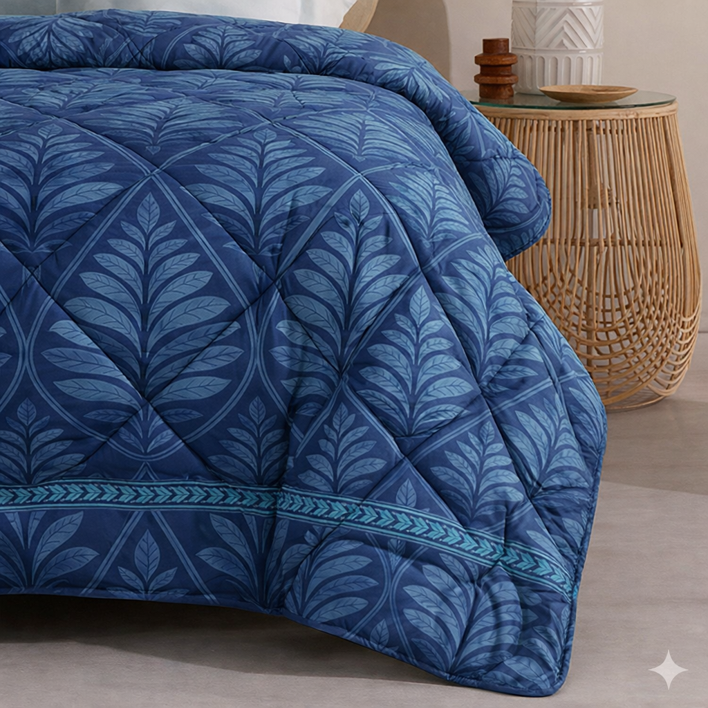 6 Pcs Quilted Comforter Set 407