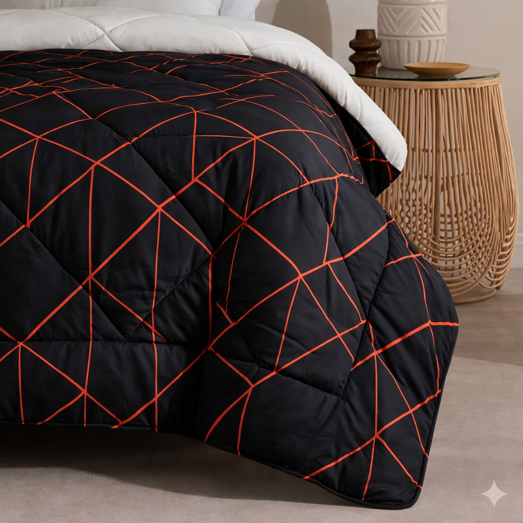 6 Pcs Quilted Comforter Set 362