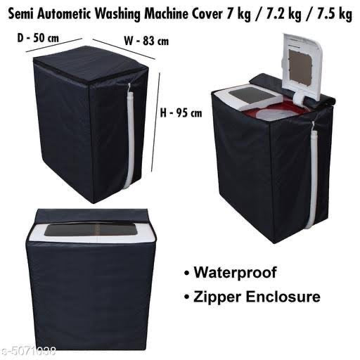 Twin Tub Waterproof Washing Machine Cover - Dark Brown