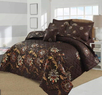 7 Pcs Quilted Comforter Set 314