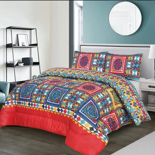 7 Pcs Quilted Comforter Set 315