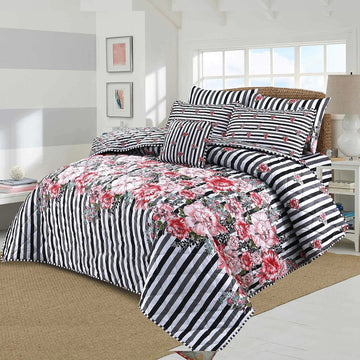 7 Pcs Quilted Comforter Set 316