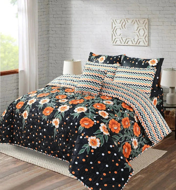 7 Pcs Quilted Comforter Set 320