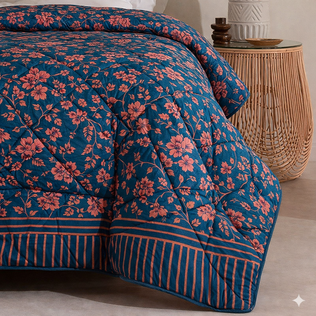 6 Pcs Quilted Comforter Set 403