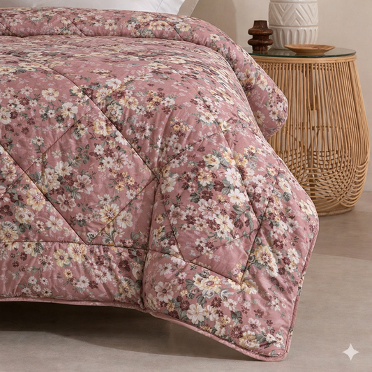 6 Pcs Quilted Comforter Set 410