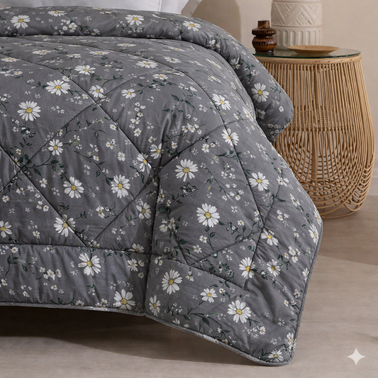 6 Pcs Quilted Comforter Set 401
