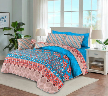 7 Pcs Quilted Comforter Set 321