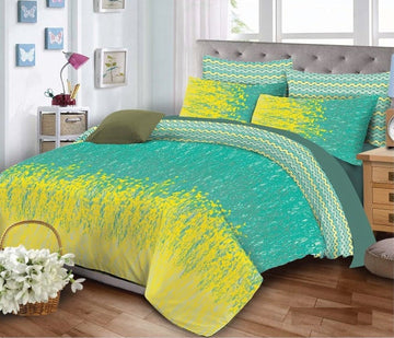 7 Pcs Quilted Comforter Set 336