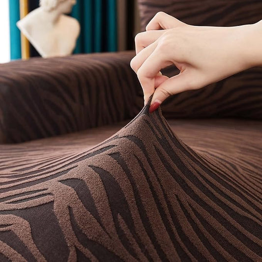 L Shape Zebra Sofa Cover