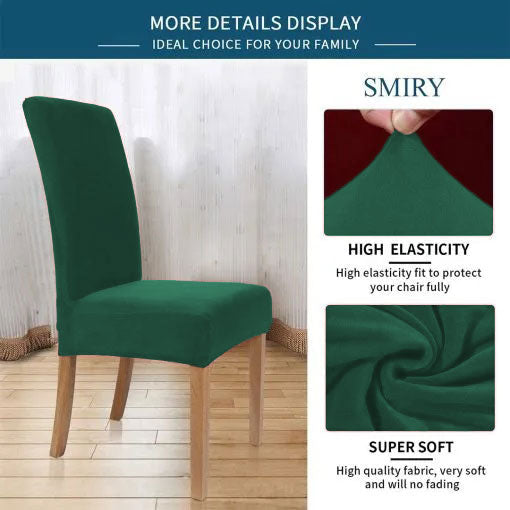 Fitted Style Cotton Jersey Chair Cover - Green