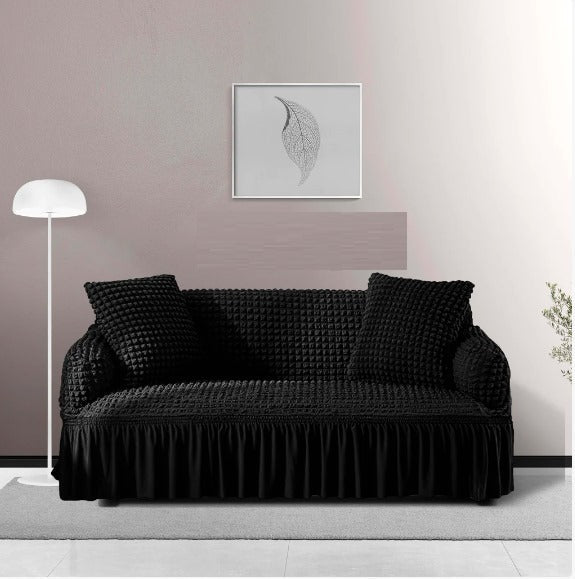 RUFFELED SUR SUCKER TURKISH SOFA COVER
