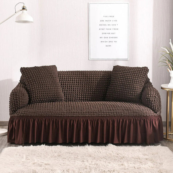 RUFFELED SUR SUCKER TURKISH SOFA COVER