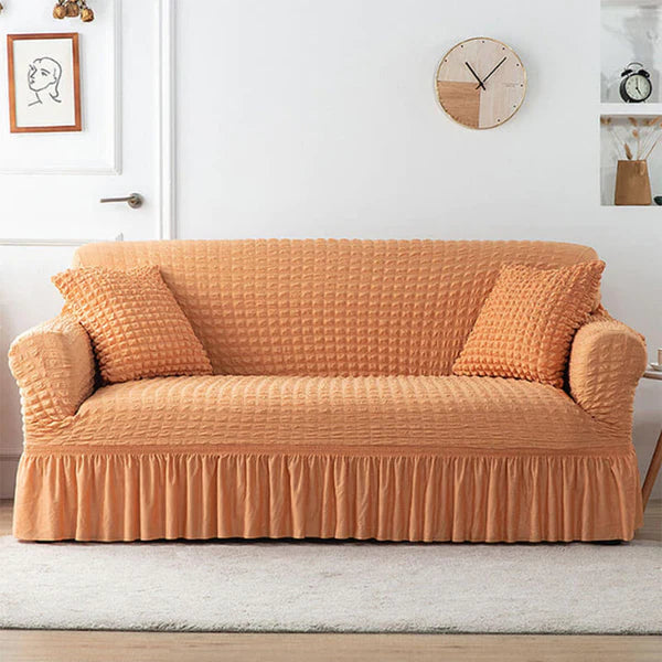 RUFFELED SUR SUCKER TURKISH SOFA COVER
