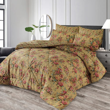 7 Pcs Quilted Comforter Set 350