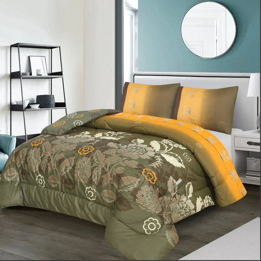 7 Pcs Quilted Comforter Set 349