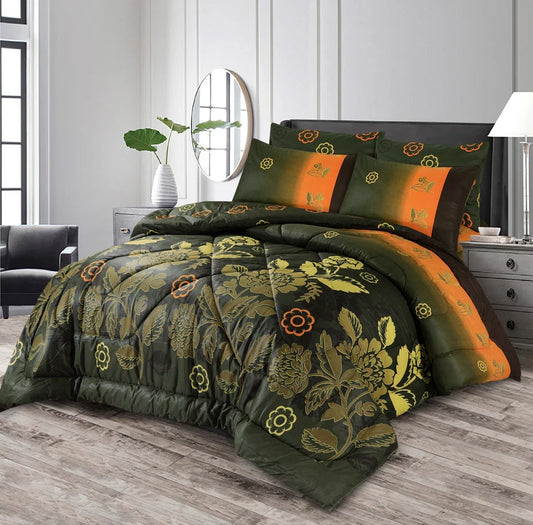 7 Pcs Quilted Comforter Set 342