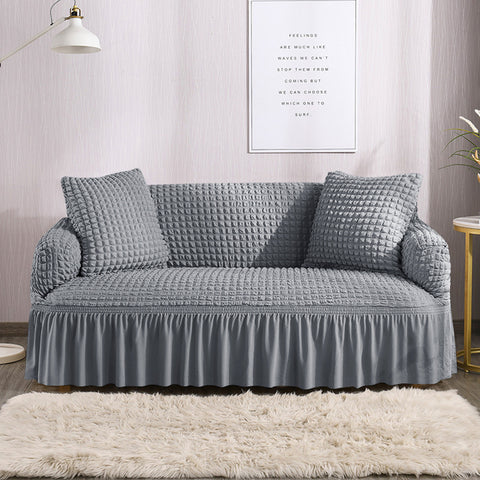 RUFFELED SUR SUCKER TURKISH SOFA COVER