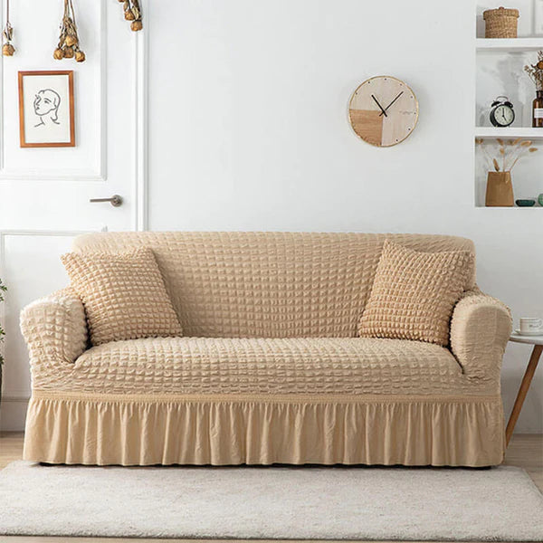 RUFFELED SUR SUCKER TURKISH SOFA COVER