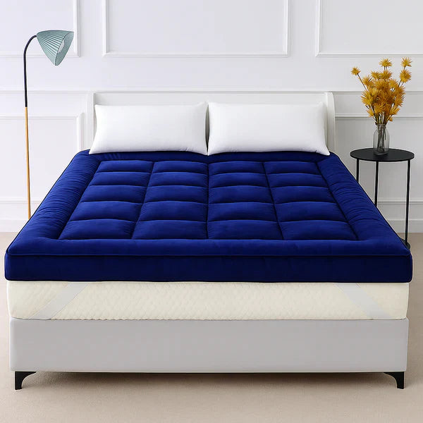 MATTRESS TOPPER NAVY BLUE