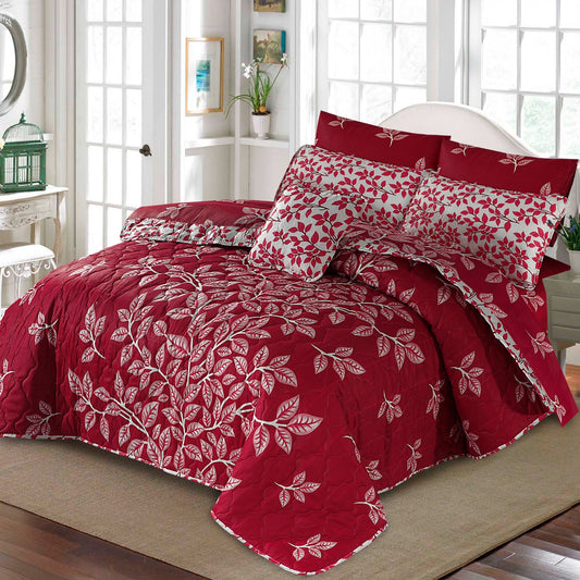 7 Pcs Quilted Comforter Set 343