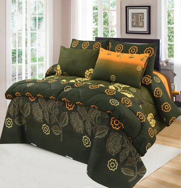 6 Pc Winter Comforter Set (Heavy Filling)