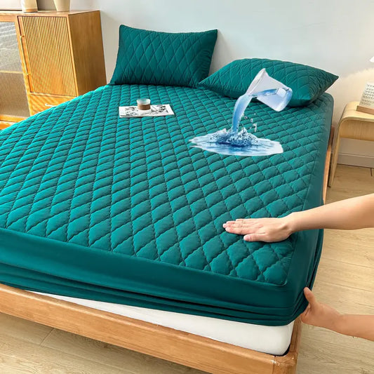 Cotton Quilted Waterproof Mattress Cover - Zink