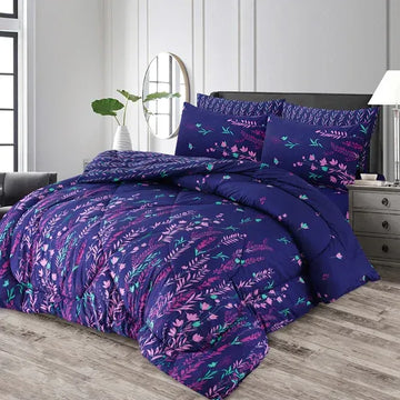7 Pcs Quilted Comforter Set 354