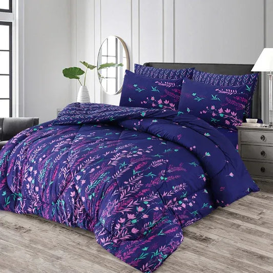 7 Pcs Quilted Comforter Set 354