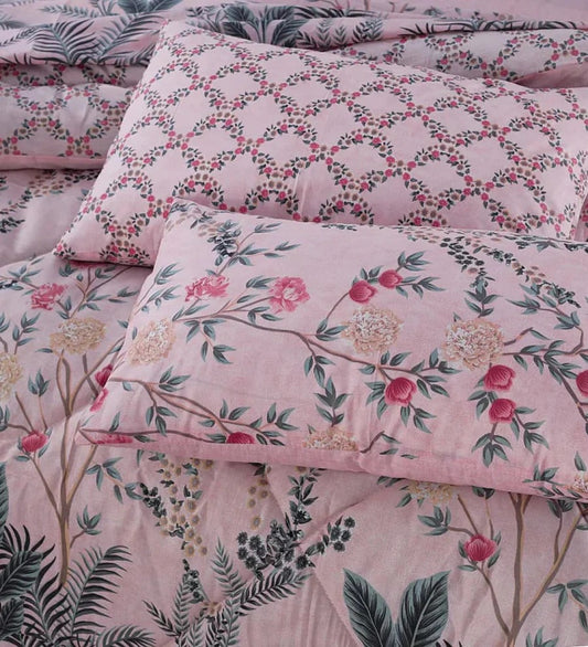 7 Pcs Quilted Comforter Set 366