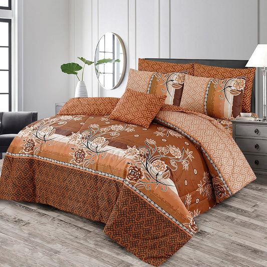 7 Pcs Quilted Comforter Set 365