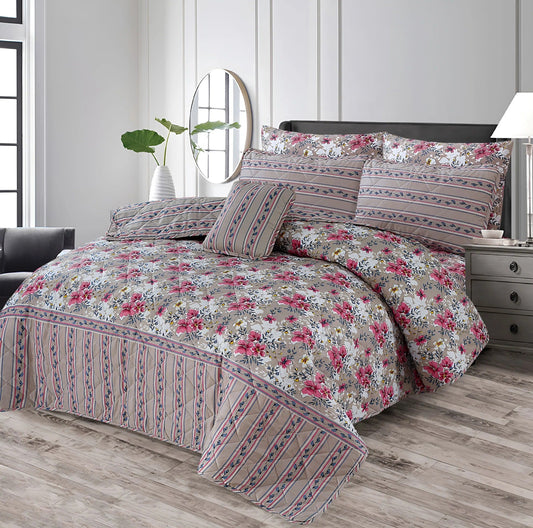 7 Pcs Quilted Comforter Set 355