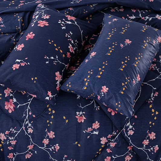 7 Pcs Quilted Comforter Set 350