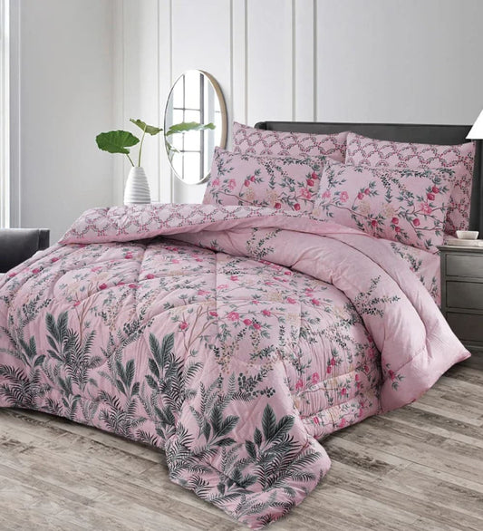 7 Pcs Quilted Comforter Set 366