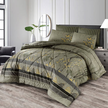7 Pcs Quilted Comforter Set 376