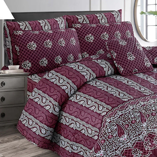7 Pcs Quilted Comforter Set 346