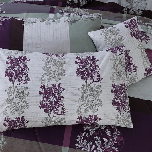 7 Pcs Quilted Comforter Set 382