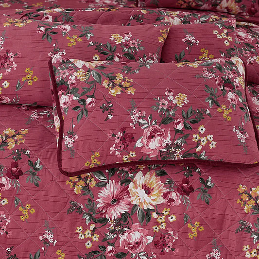 7 Pcs Quilted Comforter Set 380