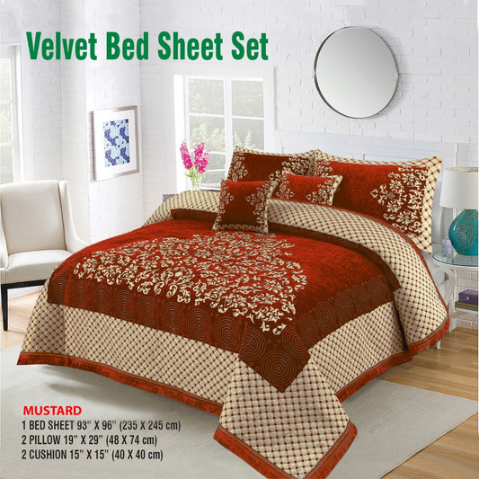 Fancy Velvet Bedsheet VB 252